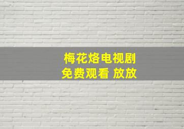 梅花烙电视剧免费观看 放放